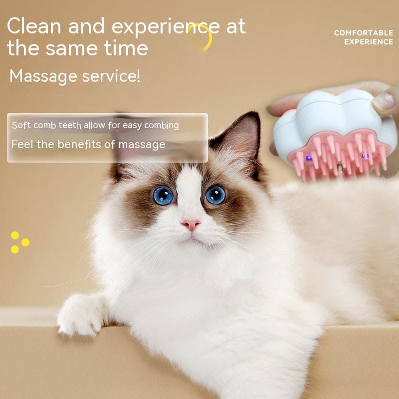 clean and spa at same time comfortable cat brush