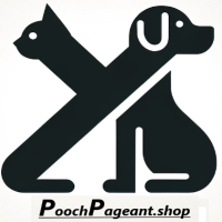 pooch pageant logo dog cat crossed bold black