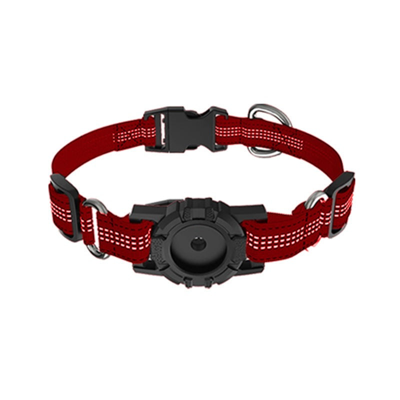 red reflective airtag holding collar