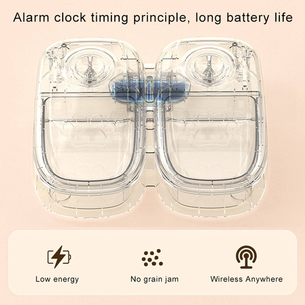 alarm clock timer principle pet food dispenser