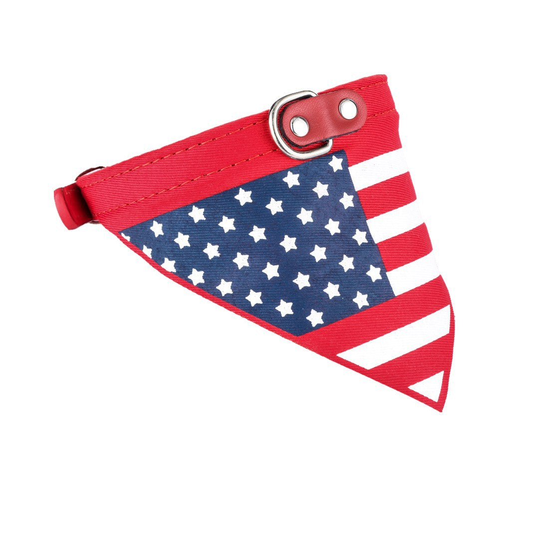 american stars strips bandanna white background