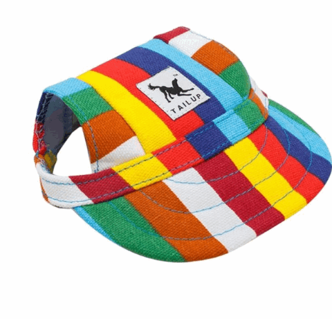 block colored dog sun visor