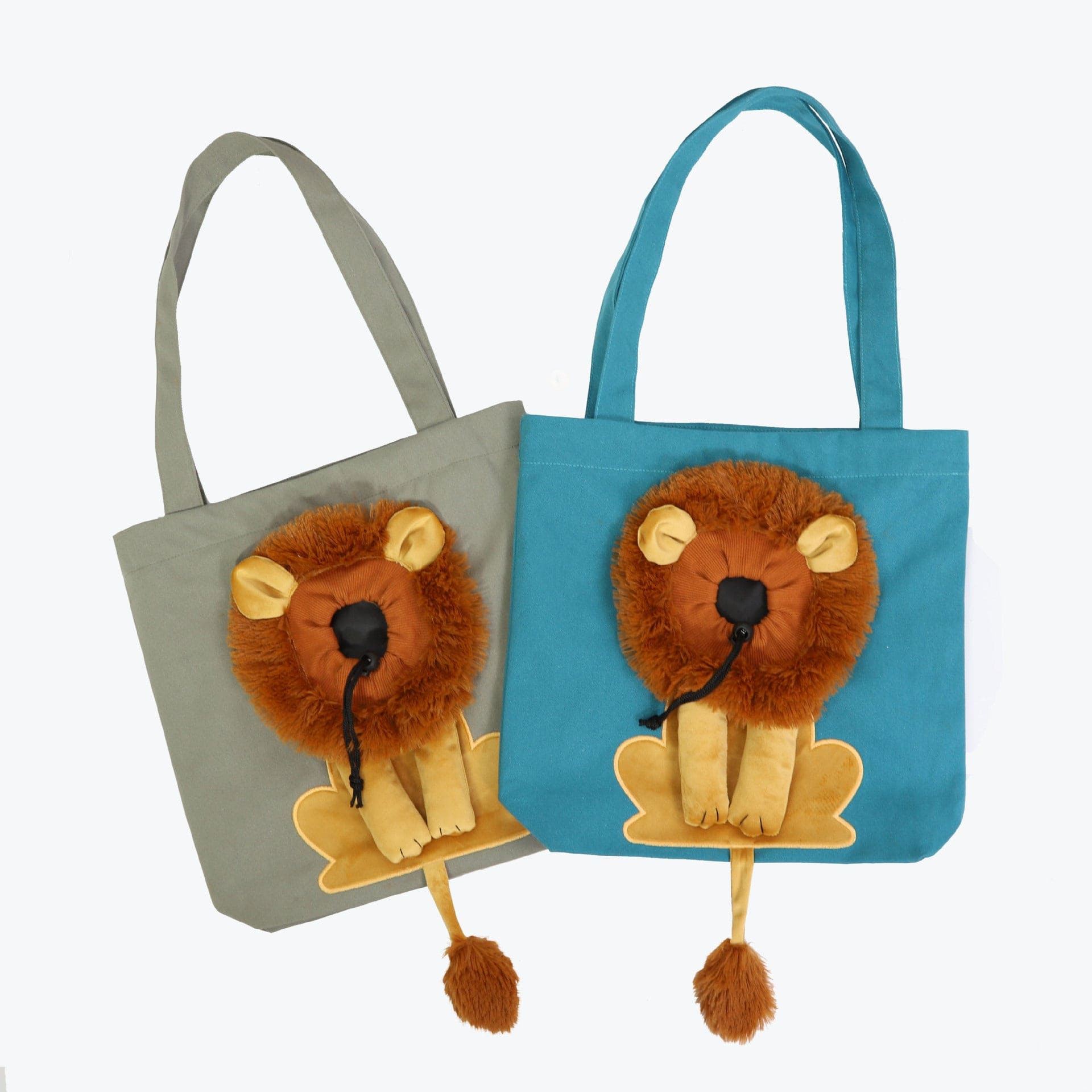 blue tan lion dog bags