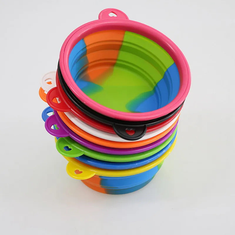 stack tie die collapsible bowls