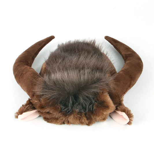 bull mane dog hat party costume