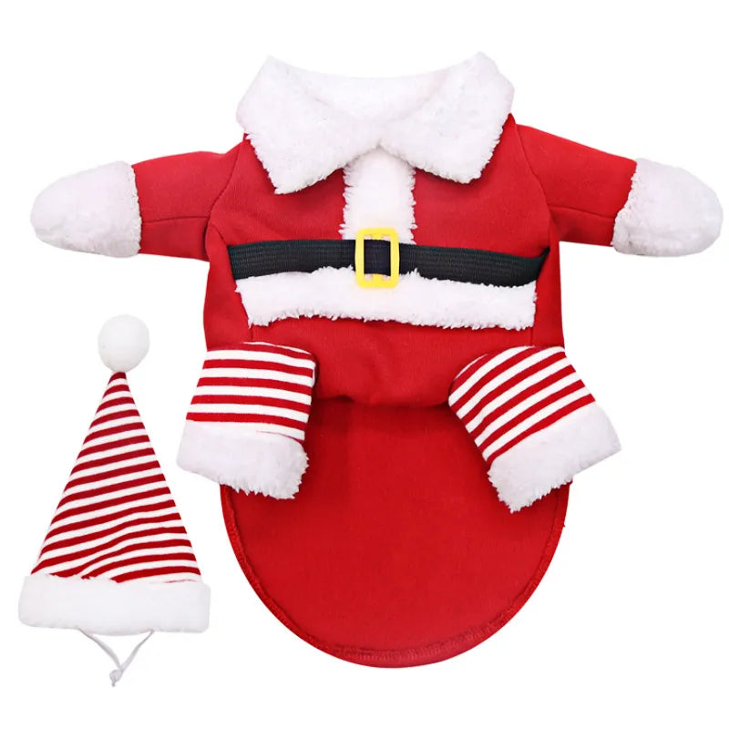 santa classic dog sweater suit