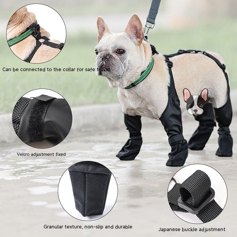 Waterproof Adjustable Dog Boots: Breathable, Dog Shoe Paw Protectors