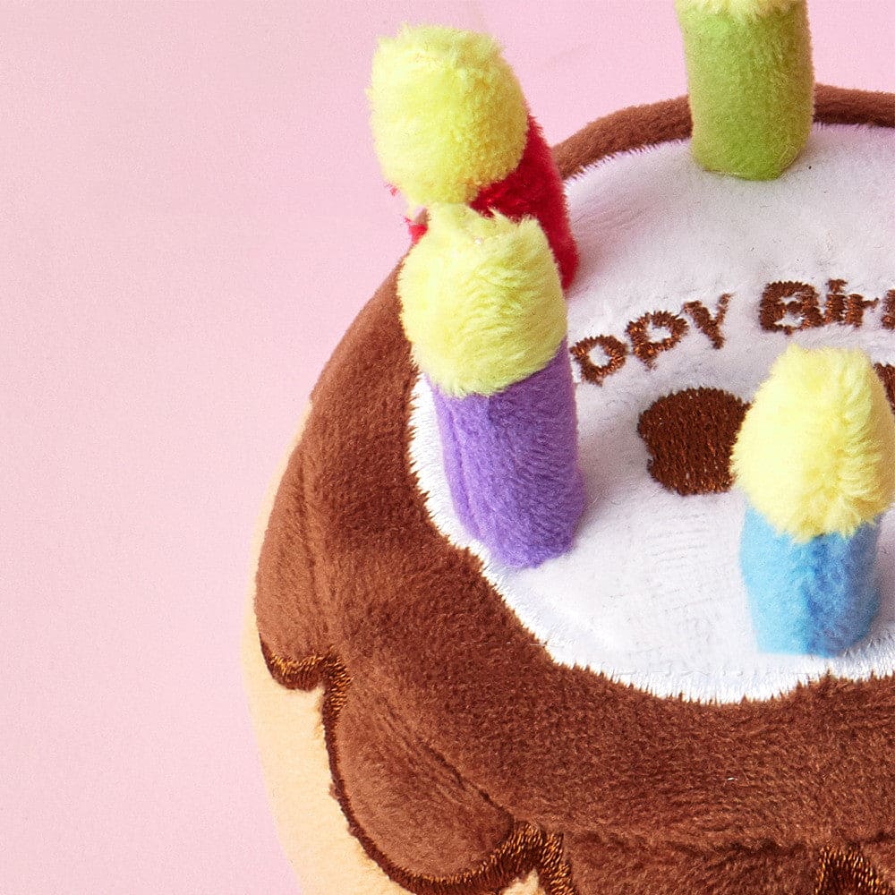 Birthday Cake Candle Pet Plush Toy - Perfect for Pet Parties!