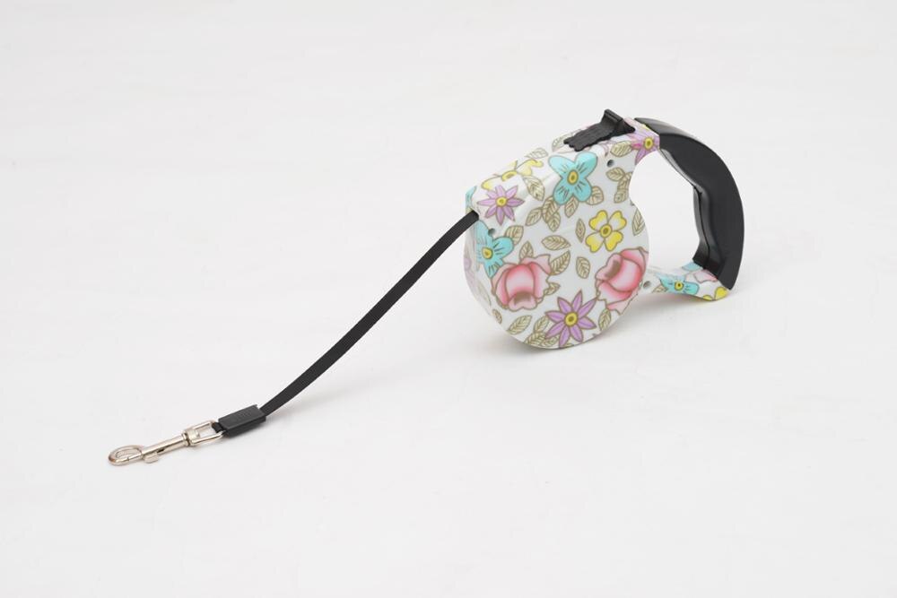 colorful flowers pattern dog leash