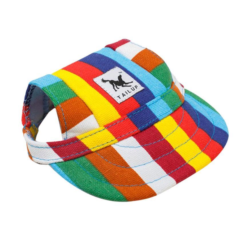 block colored dog sun visor hat