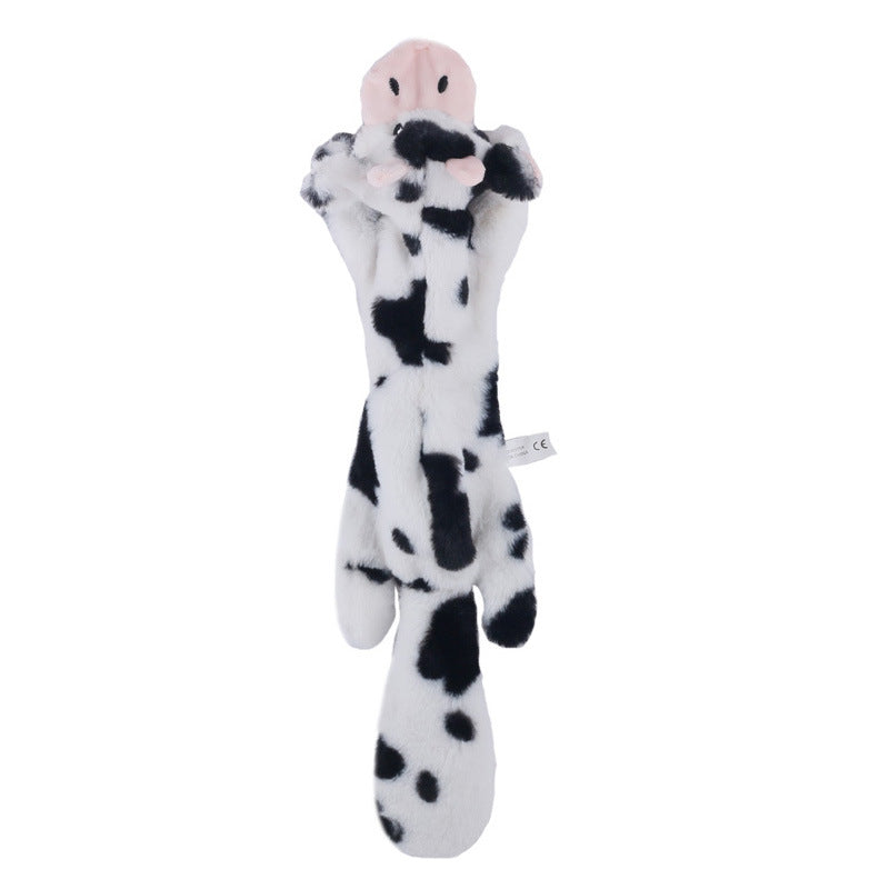 cow shaped plush dog toy