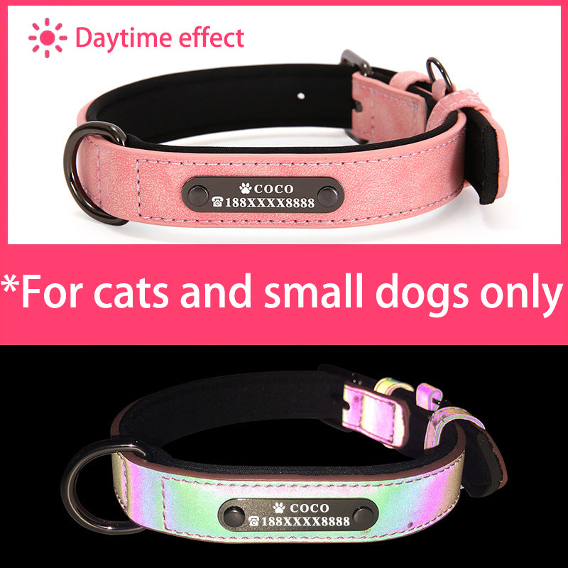 daytime nighttime reflective quality dog collar