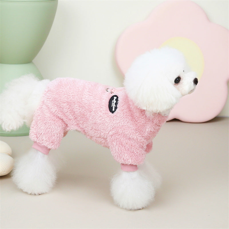 pink dadagon dog sweater