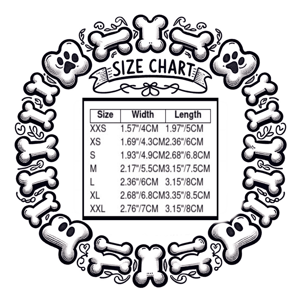 sizing chart for winter dog boots