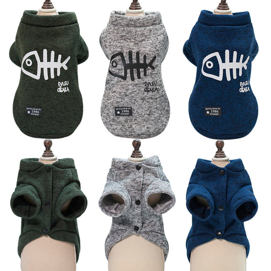 blue grey green dogbaby fish sweaters