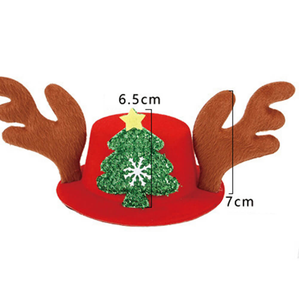 christmas tree reindeer horn pet hat