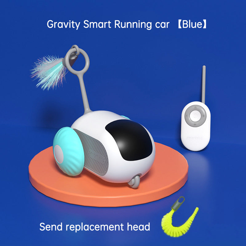 gravity smart blue mouse cat toy