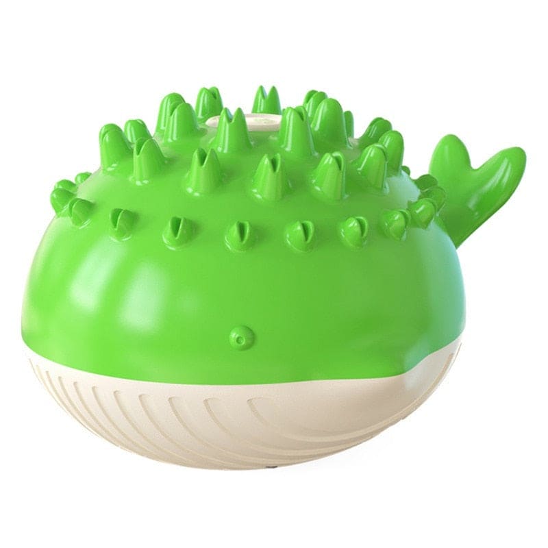 green- floating-dog squirt toy battery powered