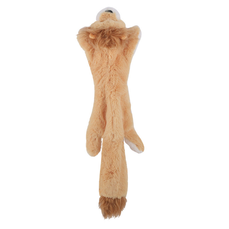 lion shaped dog plush toy