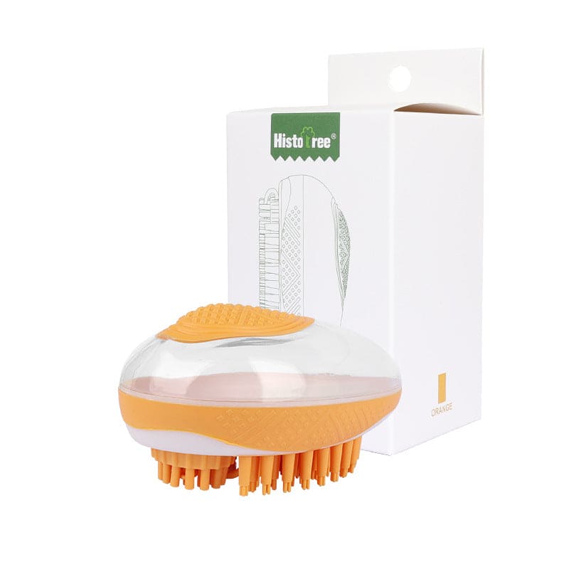 orange dog shampoo brush