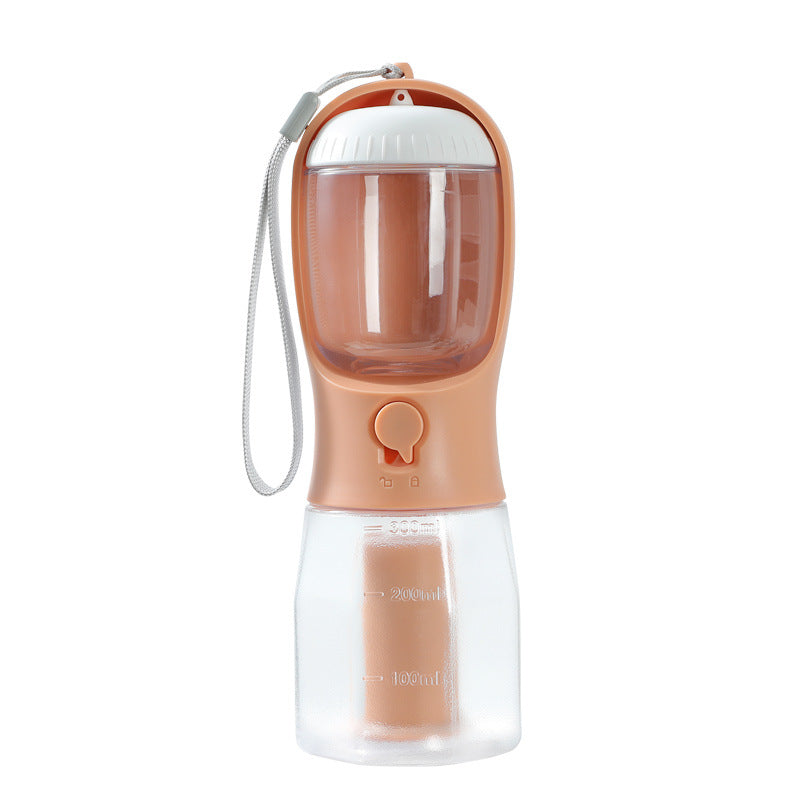 orange pink treat water poop bag holder