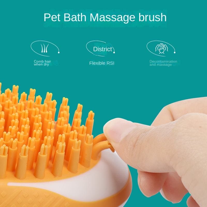 pet bath massage brush