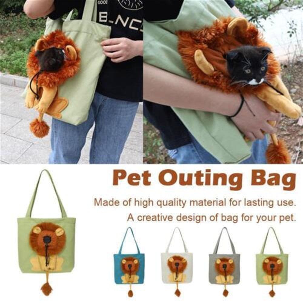 pet outing lion bag designs