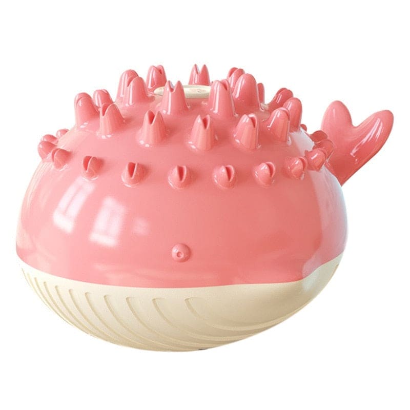 pink floating squirt dog toy battery powered