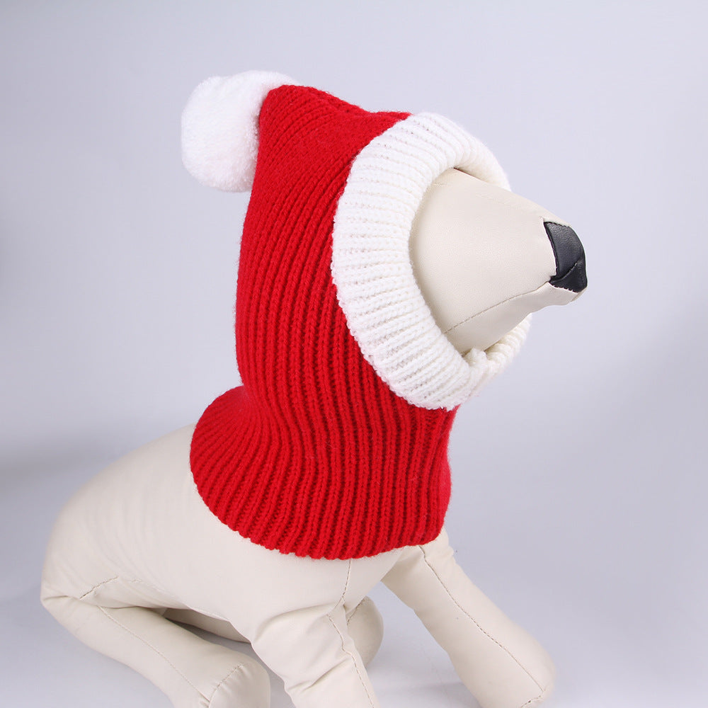 red dog stocking pullover white ball side view