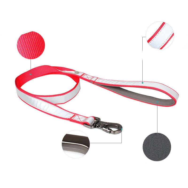 red light collar tuffhound dog leash