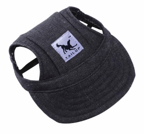 black tail up brand black dog hat