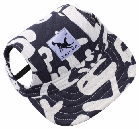 black white camouflage dog sun visor