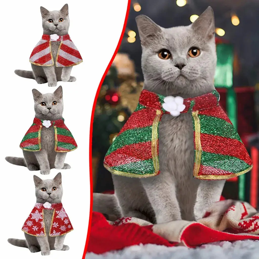 cats christmas capes different styles