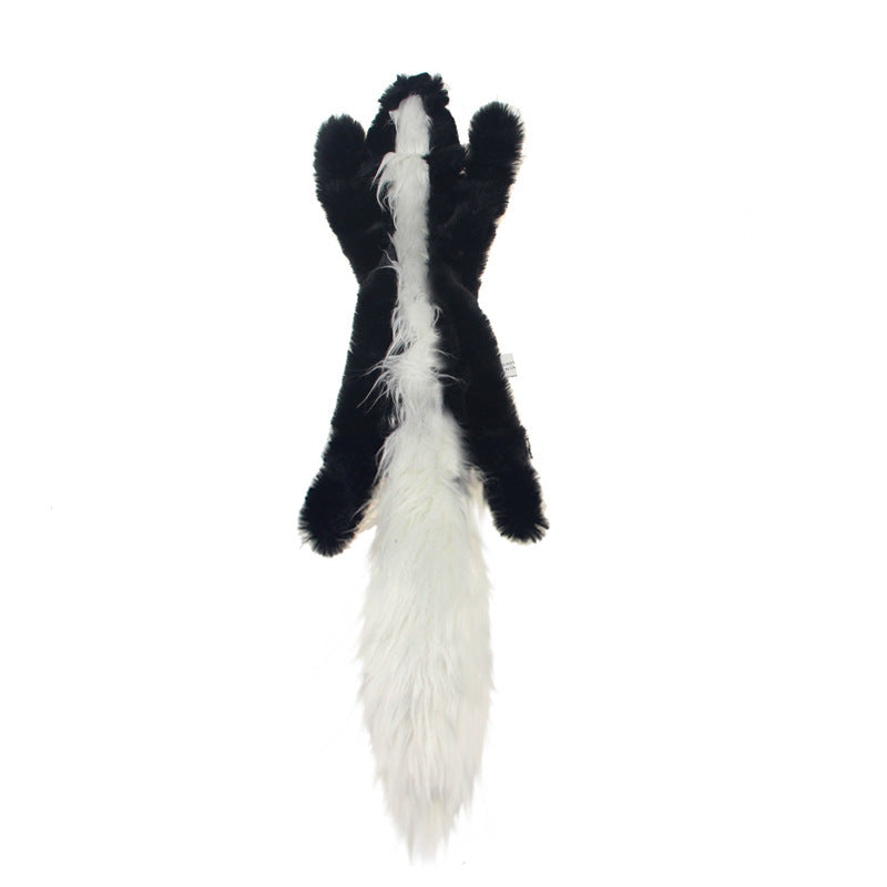 skunk shaped dog plush toy