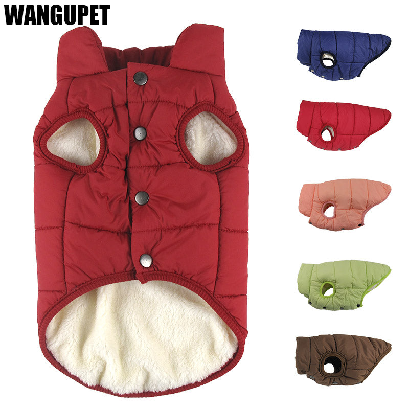 variety colors puffy winter dog vest